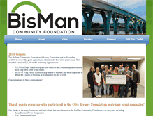 Tablet Screenshot of bismancommunityfoundation.org